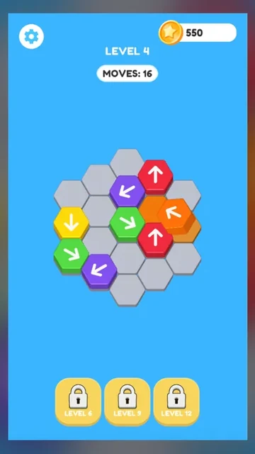 Arrow Game Tap Away Arrow Level 4 crowded board where arrow paths are blocked