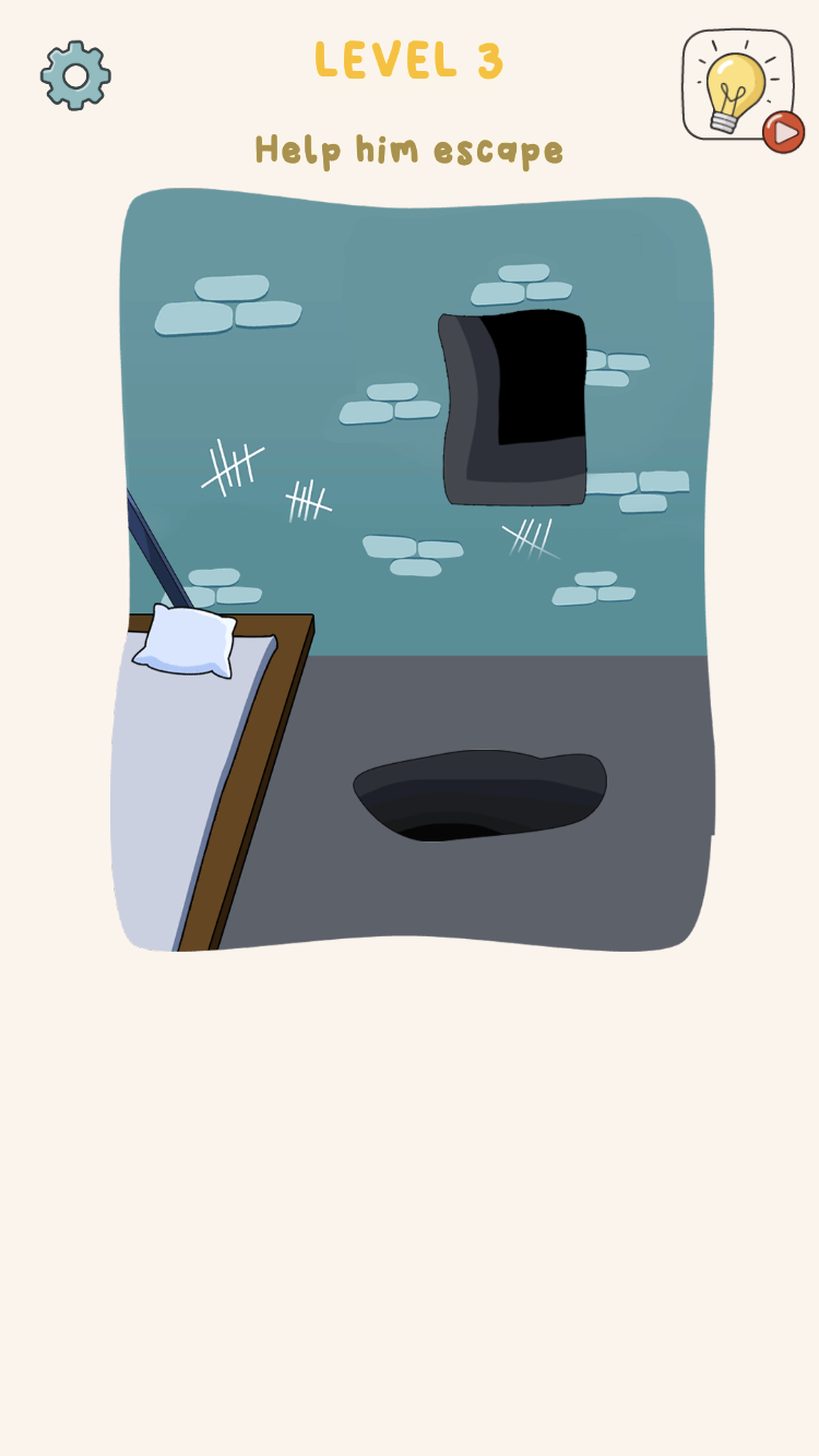 Brain Out Game cartoon trick question with several selectable objects