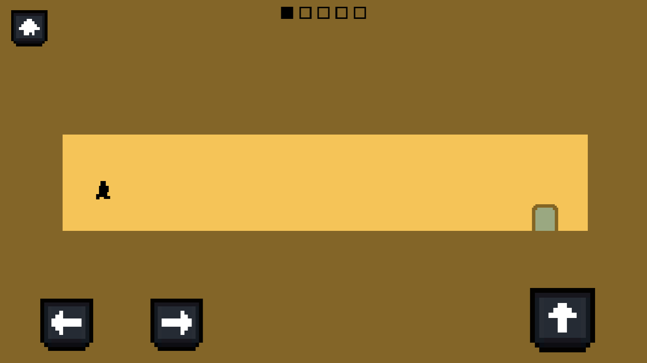 Pixel Path character jumping between pixel platforms and hazards
