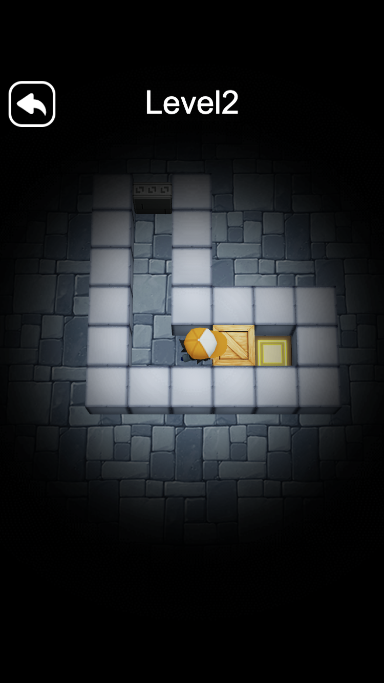 Sokoban Escape 3D room with box-pushing puzzle layout