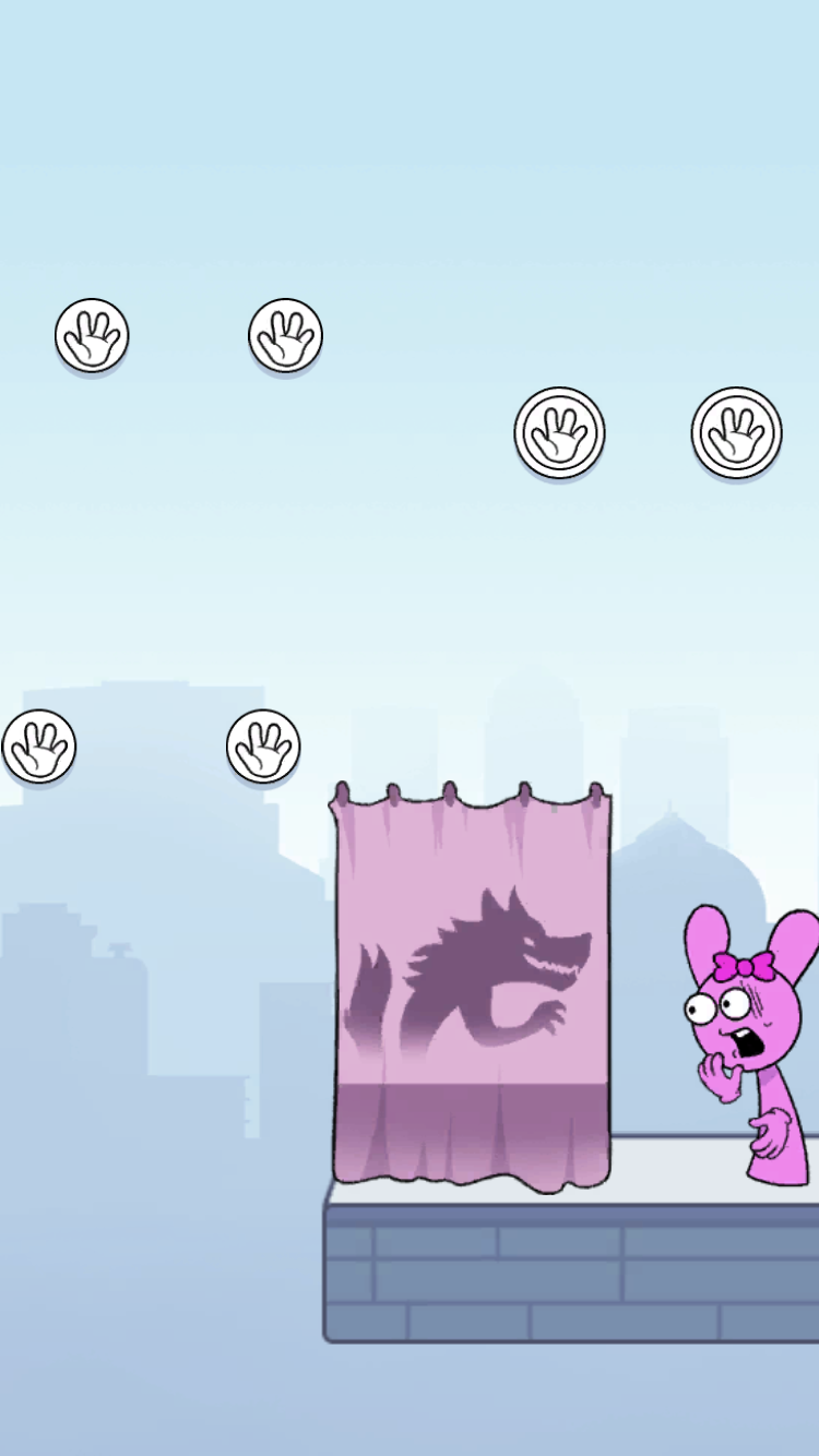 Sprunki Incredibox Long Hand level using hand grip points to move through the scene