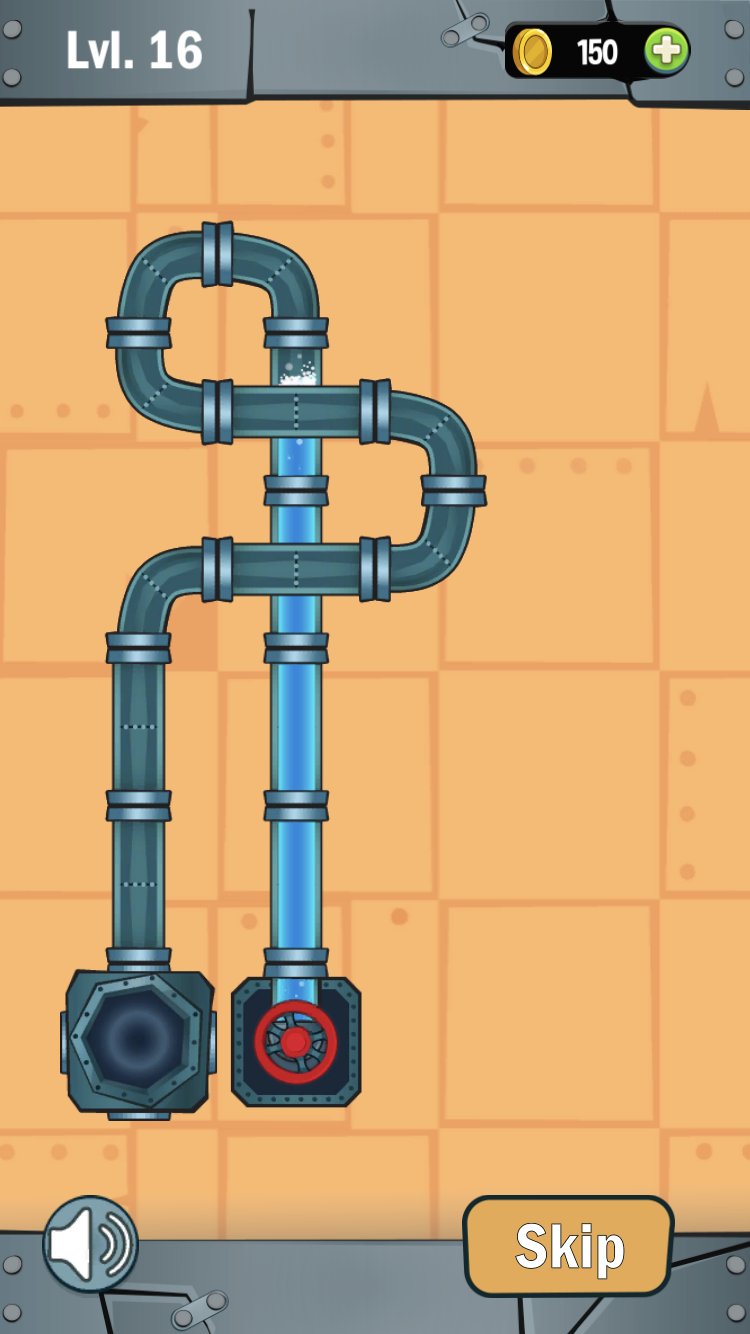 Water Pipes level with another pump-to-outlet pipe arrangement