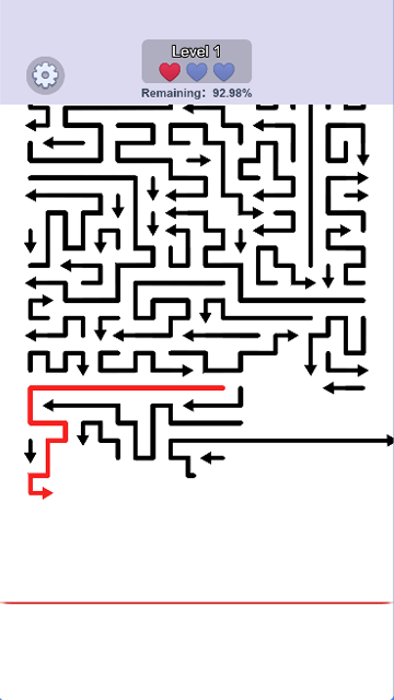 Dense board with arrows pointing in several directions